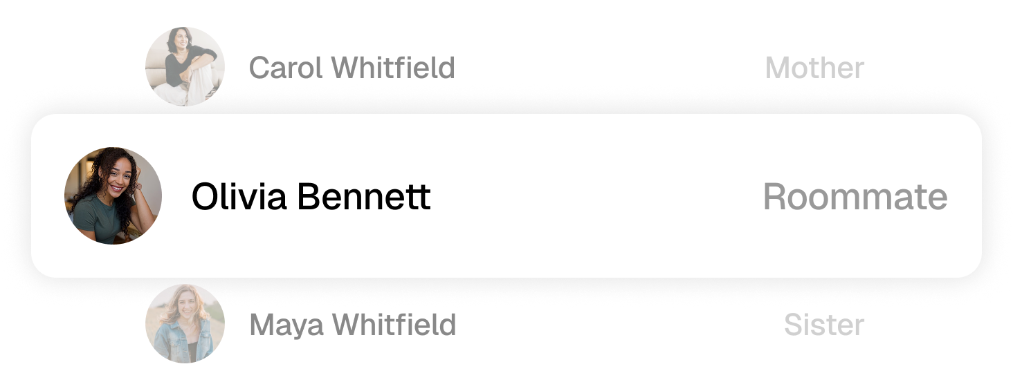 Trusted contacts